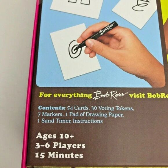 BOB ROSS "HAPPY LITTLE ACCIDENTS" Party Game NEW SEALED - Picture 4 of 4